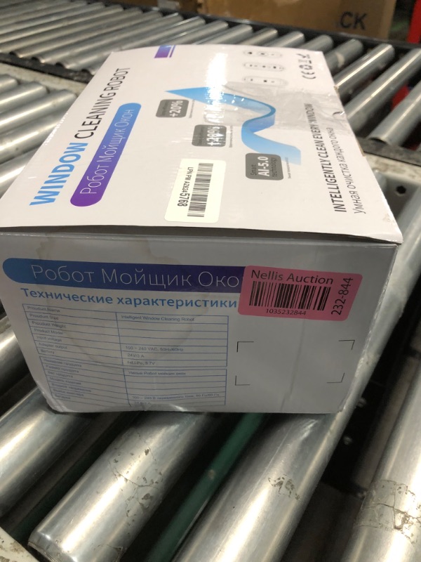 Photo 1 of VERYMODEL Smart Window Cleaning Robot with Automatic Dual Water Spray, Robot Window Cleaner Intelligent Path Planning, Remote Control, Edge Detection Technology, 3000Pa Suction Power