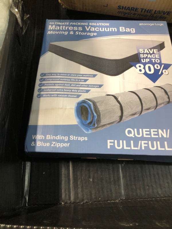 Photo 2 of (Queen/Full/Full-XL) Mattress Vacuum Bag for Moving