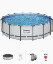 Photo 1 of ***NON REFUNDABLE*PARTS ONLY*SEE ACTUAL IMAGE - STOCK PHOTO REFERENCE ONLY*BESTWAY 16FT POWER STEEL POOL 