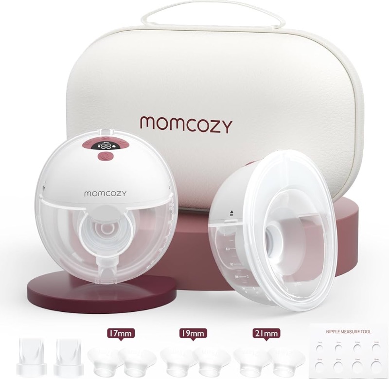 Photo 1 of ***FACTORY SEALED***Momcozy Breast Pump Hands Free M5, Wearable Breast Pump of Baby Mouth Double-Sealed Flange with 3 Modes & 9 Levels, Electric Breast Pump Portable - 24mm, 2 Pack Cozy Red