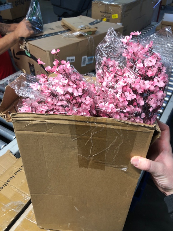 Photo 2 of (READ FULL POST) Hotop 30 Pcs Baby Breath Artificial Flowers Bulk Plastic Gypsophila Fake Flower Bouquets Silk DIY Floral Arrangement for Wedding Fall Autumn Christmas Home Table Centerpiece Party Decoration(Pink)