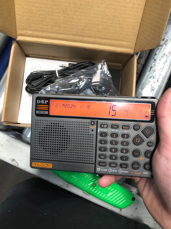 Photo 3 of (READ FULL POST) Raddy RF757 APP Control Shortwave Radio, Portable Radio with AM/FM/SW/VHF/UHF/CB/AIR/NOAA Reception, 2500mAh Rechargeable Battery, 1000 Presets, Headset, Wired Antenna, SOS Alert for Emergency