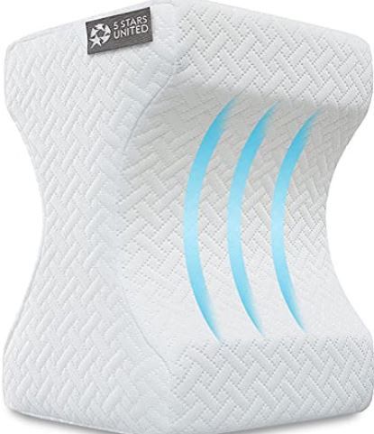 Photo 1 of (READ FULL POST) 5 STARS UNITED Knee Pillow - Pressure Relief for Sciatica, Ergonomic Memory Foam - 9.8"x7.8"x6.2"
