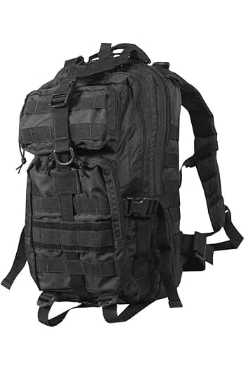 Photo 1 of ***(MINOR DAMAGE/ SEE NOTES) ***
DKC452 Assault Compact Stealth Military Molle Daypack Hunting Camping Outdoor Hiking Paintball Airsoft Bag, Black, 18-Inch