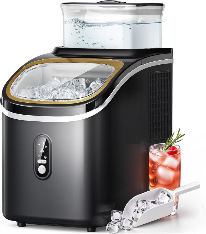 Photo 1 of (READ FULL POST) FREE VILLAGE Countertop Ice Maker, Ice Cube Maker Machine with 0.53 Gal Water Tank Capacity, 33Lbs/Day, 16Pcs/5Mins, 24H Timer, Self-Cleaning, Portable Ice Maker Countertop for Home Kitchen Office
