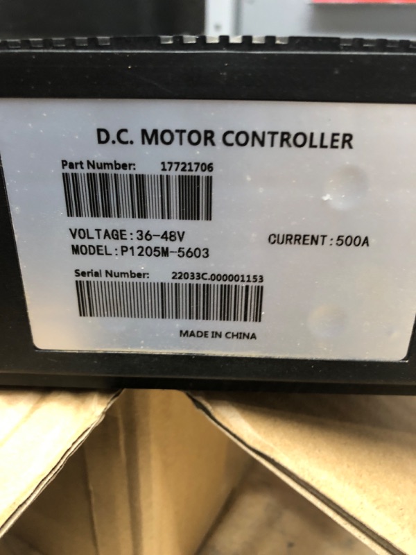 Photo 2 of 36V 500A 0-5K? Golf Carts Controller Compatible with EZGO Club Car Curtis 1205 Motor Controller Replace# 1205-117 1205-113 1205-101 1205-112 1205-121 1205-103