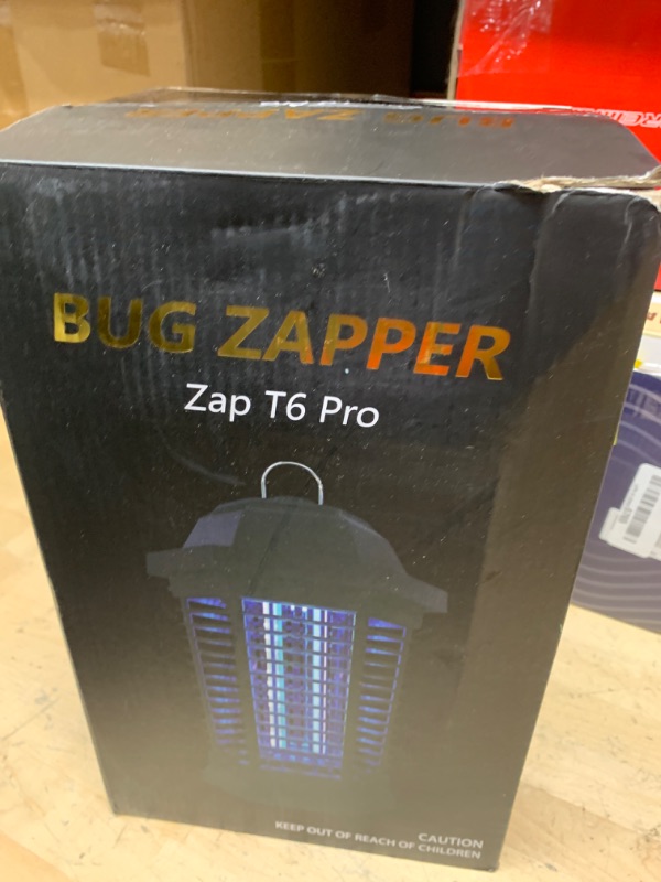 Photo 2 of ***HEAVILY USED AND DIRTY - UNABLE TO TEST***
GOOTOP Bug Zapper Outdoor, Mosquito Zapper Outdoor, Electric Fly Zapper,Fly Traps, Mosquito Killer, 3 Prong Plug,Flying Insects Zapper Outdoor 90-130V, ABS Plastic Outer (Black) Large