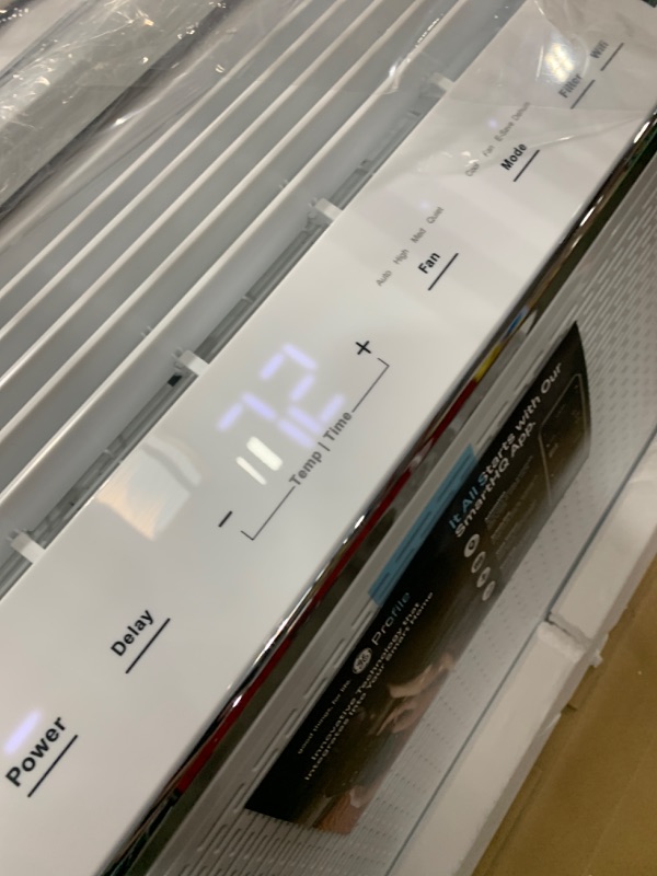 Photo 3 of *TESTED* GE Profile Ultra Quiet Window Air Conditioner 8,200 BTU, WiFi Enabled, Ideal for Medium Rooms, Easy Installation with Included Kit, 8K Window AC Unit, White