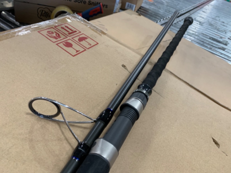 Photo 2 of * DAMAGED TIP* SEE PHOTOS* Okuma Rockaway Light Weight Carbon Saltwater Surf Rods
