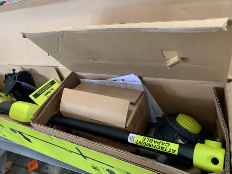 Photo 3 of * MISSING BATTERY* RYOBI 40-Volt Lithium-Ion Cordless Expand-It Attachment Capable Adjustable 13-15"" String Trimmer, Tool Only; Battery and Charger Not Included, Black, RY40ST01B