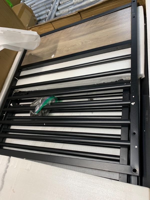 Photo 1 of *MISSING HARDWARE* Dog Crate Furniture, Melos Wooden Heavy Duty Dog Cage Side End Table, Indoor Dog Kennel, Decorative Style Steel Tube Structure Pet Crate House for Large/Medium/Small Dog,Light Oak