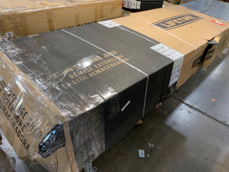 Photo 1 of *MISSING PARTS ONLY 1 BOX OUT OF 3* Lifetime 6446 Outdoor Storage Shed, 8 x 15 Foot, Desert Sand