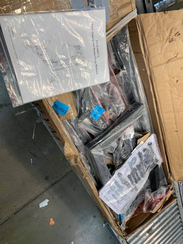 Photo 1 of *MISSING PARTS* FEIERDUN Home Gym Equipment, Multi-Functional Workout Equipment with 154LBS Weight Stack, for Leg Press, LAT Pull Down, Chest Presses