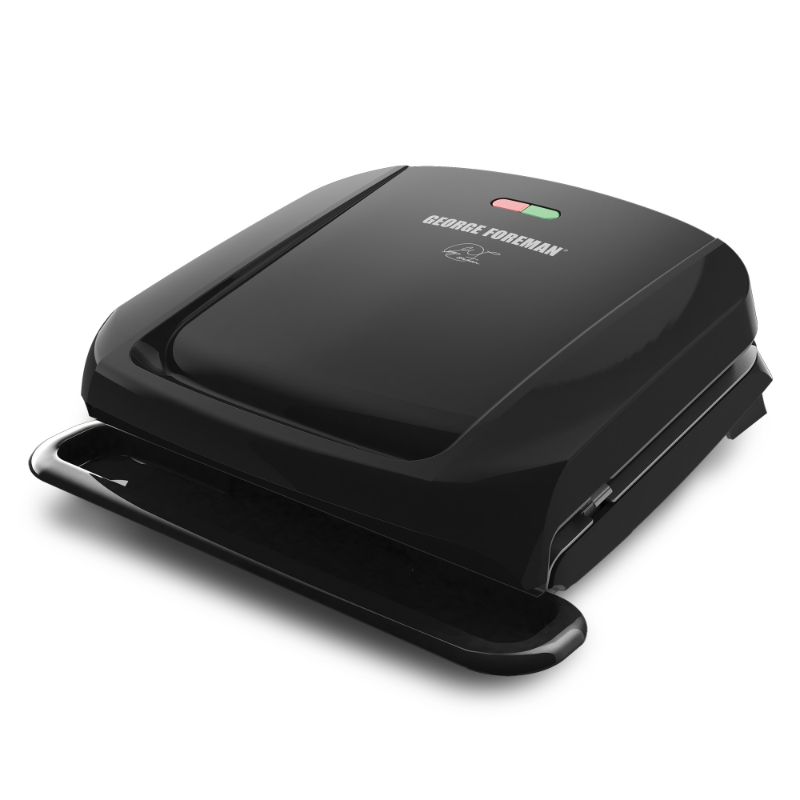 Photo 1 of *DAMAGED* George Foreman 4-Serving Electric Grill & Panini Press - Black
