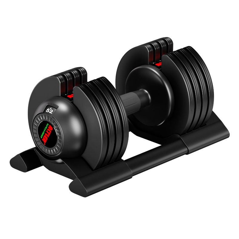 Photo 1 of Adjustable Dumbbell,22lb/44lb/52lb Single Dumbbell with Tray for Workout Strength Training Fitness
