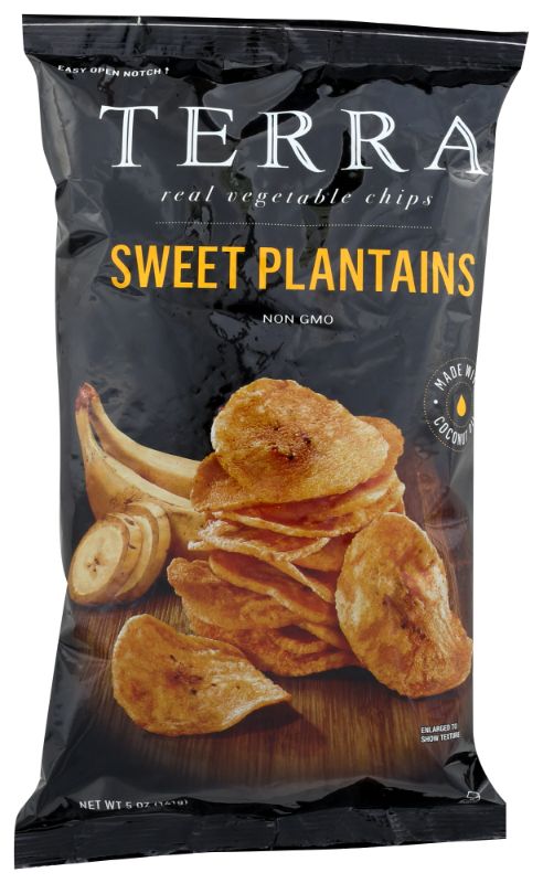 Photo 1 of ***(NON REFUNDABLE) **
**EXP DATE: 10/16/2024** Terra, Real Vegetable Chips, Plantains, Sweet , 5 Oz (141 G) 10 COUNT 