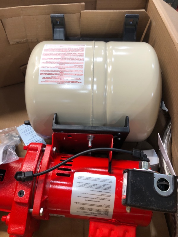 Photo 3 of **SEE NOTES** Red Lion RJS-50/RL6H 1/2 HP Shallow Well Jet Pump System, 5.3 Gallon