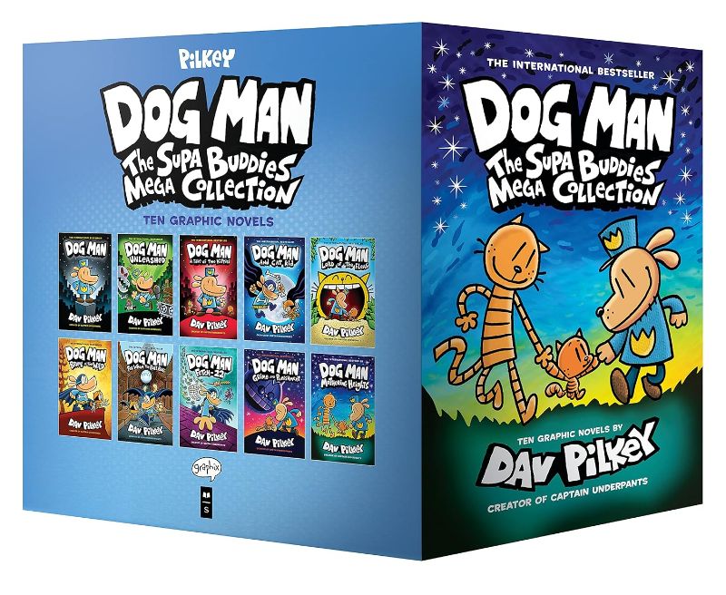 Photo 1 of ***SEE NOTES*** 
Dog Man: The Supa Buddies Mega Collection: From the Creator of Captain Underpants (Dog Man #1-6 Box Set) Hardcover – April 5, 2022
