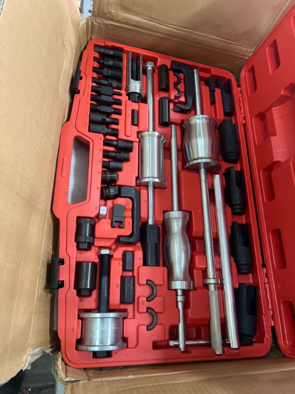 Photo 1 of maXpeedingrods 40 Pcs Diesel Fuel Injector Puller Removal Tool, Auto Truck Diesel Injector Extractor Removal Tool, Slide Hammer Fuel Injector Removal Tool Kit for Diesel Engines