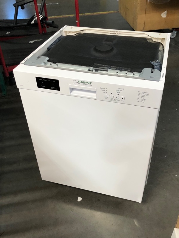 Photo 10 of ***USED - DAMAGED - NO PACKAGING - SEE PICTURES- NOT TESTED*
Equator 24 in. Built-In 14 place Dishwasher Europe made in White