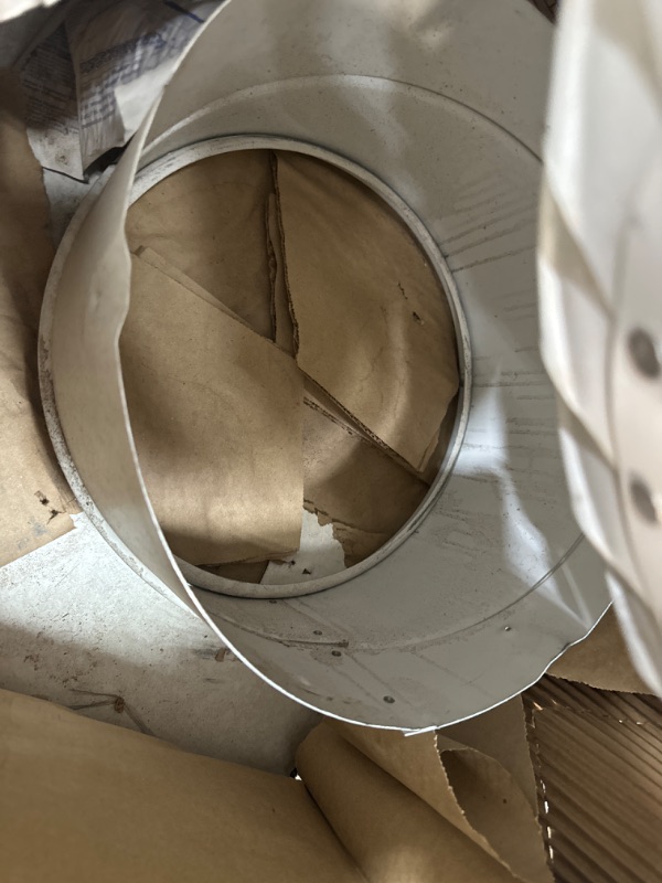 Photo 1 of 12 in. White Aluminum Internally Braced Whirlybird Wind Turbine