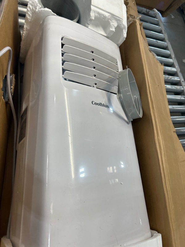 Photo 2 of *** NEEDS CLEANING POWERS ON***Coolblus Portable Air Conditioners,8500 BTU air conditioner Cools Up to 360 Sq. Ft. 3 in 1 Portable AC with Remote Control,24H Timer, Smart Sleep Mode,Window Installation Kit & Filter Cleaning Brush