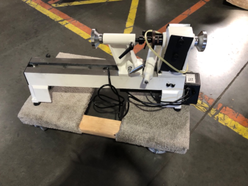 Photo 3 of ***NONREFUNDABLE - MISSING PARTS - SEE COMMENTS***
CXRCY 12" x 18" Wood Lathe, Benchtop Wood Lathe Machine 3/4 HP Infinitely Variable Speed 650-3800 RPM with Goggle for Woodworking, Woodturning