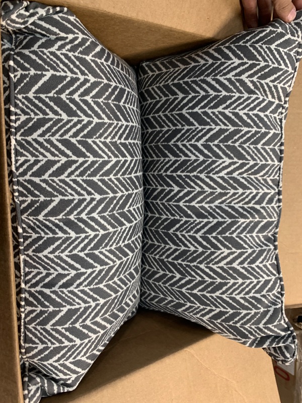 Photo 1 of 2pc small pillows (grey) 