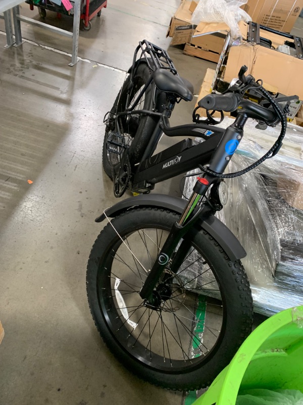 Photo 2 of (MINOR DAMAGE/ SEE NOTES) 
MULTIJOY Electric Bike for Adults,Upgraded 48V 20Ah Removable Battery,Peak 1000W Powerful Motor,70Mi Long Range,26"x4" Fat Tire,UL Certified 7-Speed(Gunmetal)