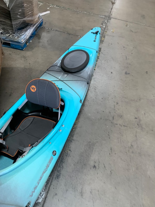 Photo 3 of (used/minor) Wilderness Systems Tsunami 145 | Sit Inside Touring Kayak | Kayak with Rudder | 14' 6" | Breeze Blue