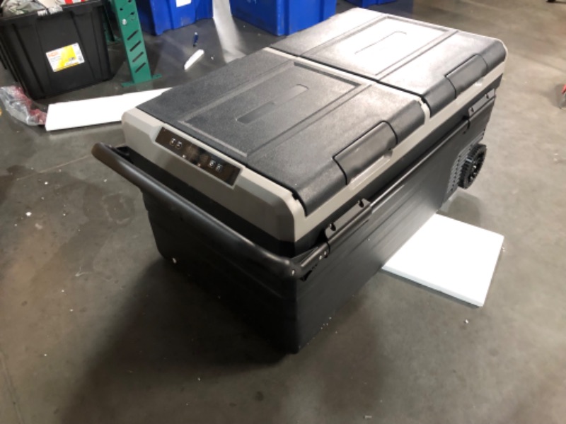 Photo 2 of ***NONREFUNDABLE - THIS SALE FINAL -  PARTS ONLY - SEE COMMENTS***
12 Volt Refrigerator Refrigerator Dual Door Chest Refrigerator 12/24V DC & 110-240V AC Electric Compressor Cooler for Truck Vehicle RV Boat Outdoor & Home Use