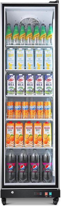 Photo 1 of *Parts Only***BODEGACOOLER Commercial Merchandiser Refrigerator,12.5 Cu.Ft Glass Door Display Refrigerator,Upright Commercial Beverage Display Cooler with Soft LED Light,Adjustable Shelves,Black
