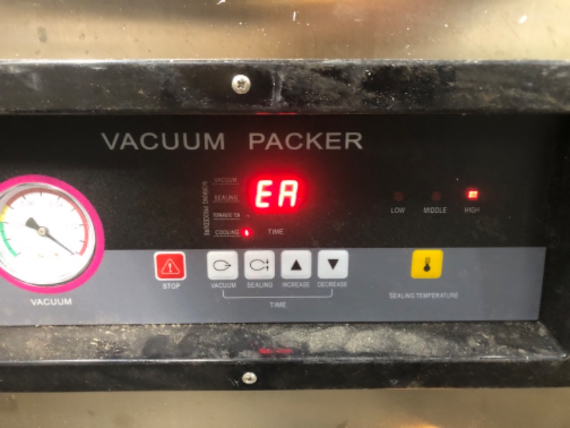 Photo 5 of *POWERS ON BUT UNABLE TO FULLY TEST**VEVOR DZ-400/2E Automatic Extra Deep 200mm Vacuum Sealer, 1000W Vacuum Packing Sealing Sealer Machine, Extra Deep Fresh Package Preserving Commercial
