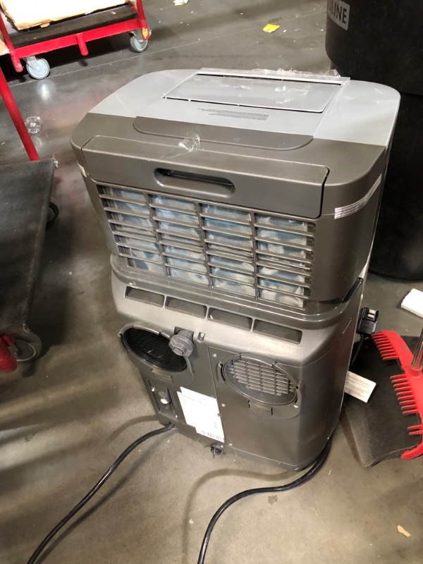 Photo 10 of 7,000 BTU Portable Air Conditioner Cools 400 Sq. Ft. with Heater, Dehumidifier, Remote, Filter in Silver
