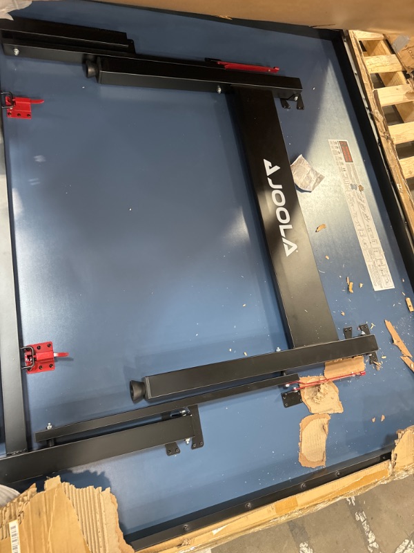 Photo 1 of *MISSING ACCESSORIES//JUST TABLE** JOOLA Inside 25mm Table Tennis Table with Net Set - Features 10-Min Assembly, Playback Mode, Compact Storage