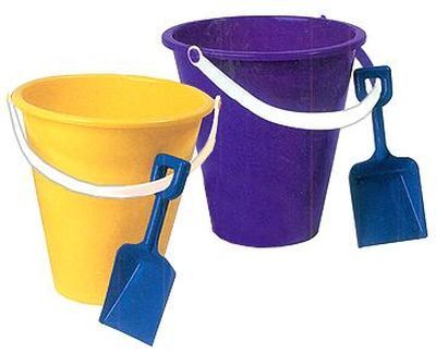 Photo 1 of 1 plastic 8-inch Pail and Shovel Toys Set (Case of 36) by American Plastic Toys 