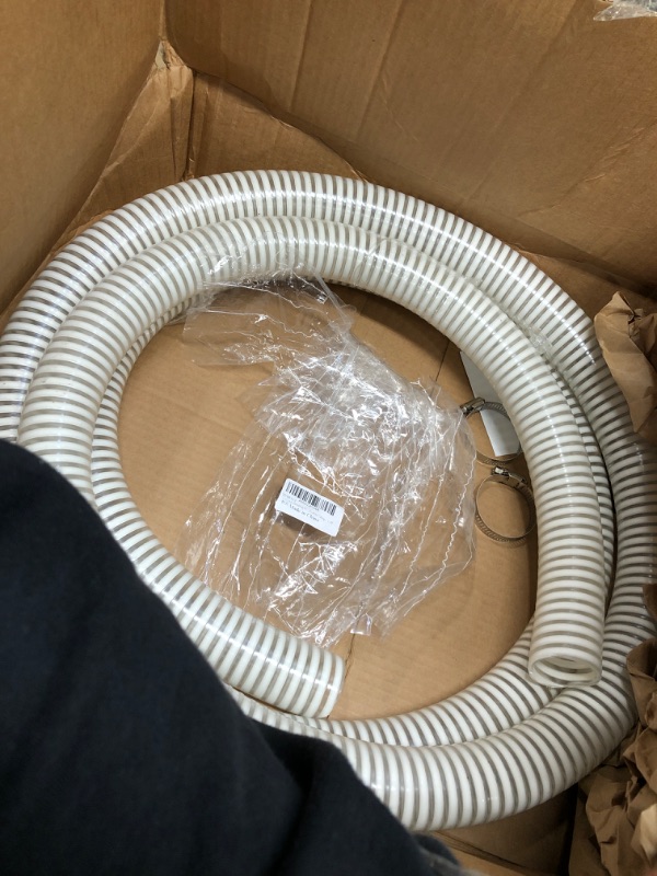 Photo 2 of 1 1/2 Inch Swimming Pool Replacement Hose?Pool Filter Pump Connection PVC Hose For Above Ground Pools?Flexible Vinyl Hose Suction Vacuum UV- Resistant Tubing ?12FT