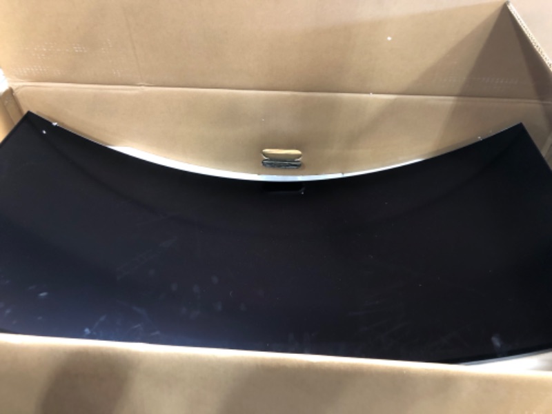Photo 1 of ***NO POWER CORD, CANNOT FULLY TEST***LG 45GS95QE Ultragear OLED Curved Gaming Monitor 45-Inch WQHD 800R 240Hz 0.03ms DisplayHDR True Black 400 AMD FreeSync Premium Pro NVIDIA G-Sync HDMI 2.1 DisplayPort Tilt/Height/Swivel Stand - Black
