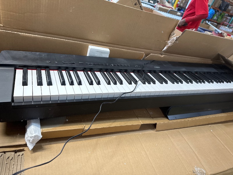 Photo 2 of ***DAMAGED - CRACKED - SEE PICTURES***
Yamaha P225B, 88-Key Weighted Action Digital Piano with Power Supply and Sustain Pedal, Black (P225B) P225 Black