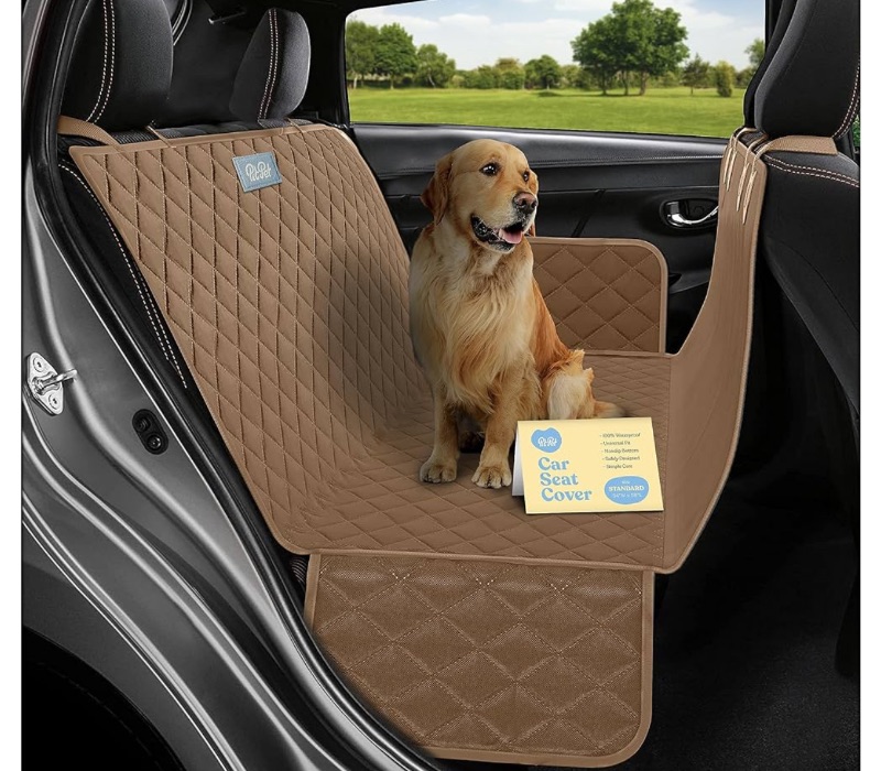 Photo 1 of *STOCK PHOTO JUST FOR REFERENCE**  - Durable Scratch Resistant Dog Seat Cover - 600D Heavy Duty Hammock Back Seat Cover for Dogs – Universal Fit Nonslip Dog Car Seat Covers for Cars Trucks & SUV