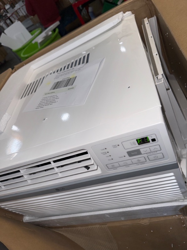 Photo 2 of *POWERS ON** LG 8,000 Window Air Conditioner, 115V, 350 Sq.Ft. (14' x 25' Room Size), Quiet Operation, Electronic Control with Remote, 3 Cooling & Fan Speeds, Auto Restart, 8000 BTU, White 8000 BTU Cool Only 115V White