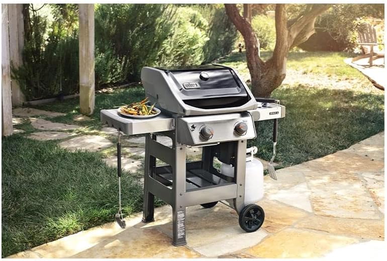 Photo 1 of **PARTS ONLY **Weber Spirit II E-210 2-Burner Liquid Propane Grill, 48 x 26 x 57 inches, Black
