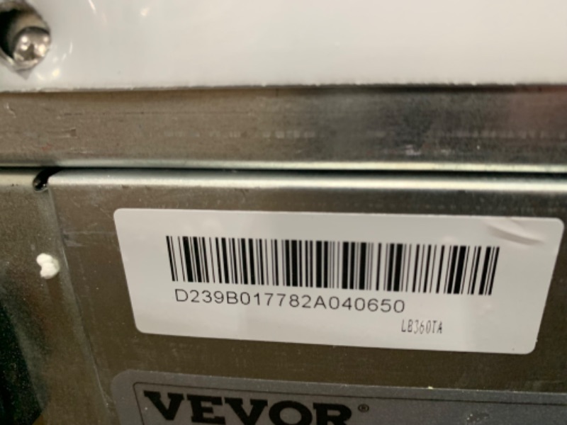 Photo 4 of **INCOMPLETE **VEVOR Commercial Ice Maker, 360LBS/24H Ice Making Machine with 330.7LBS Large Storage Bin, 700W Auto Self-Cleaning Ice Maker Machine with 3.5-inch LED Panel for Bar Cafe Restaurant Business
