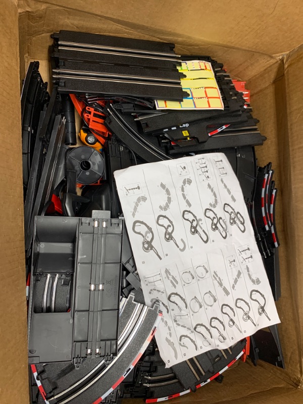 Photo 1 of Slot Car Race Track Set Electric Powered Super Loop Speedway with Four Cars for Kids with Sounds and Light Dual Racing Adult-Slot Car Set