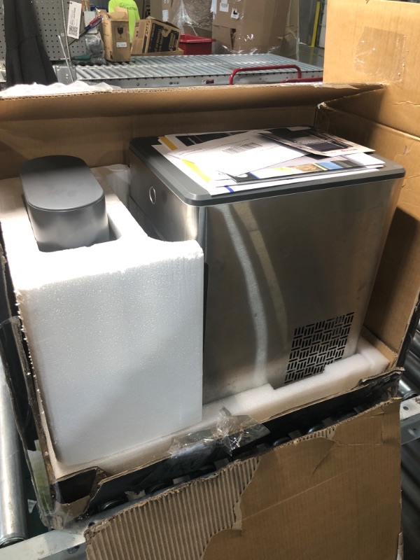 Photo 4 of (READ FULL POST) GE Profile Opal 2.0 XL with 1 Gallon Tank, Chewable Crunchable Countertop Nugget Ice Maker, Scoop included, 38 lbs in 24 hours, Pellet Ice Machine with WiFi & Smart Connected, Stainless Steel Opal 2.0 + XL Side Tank Stainless Steel