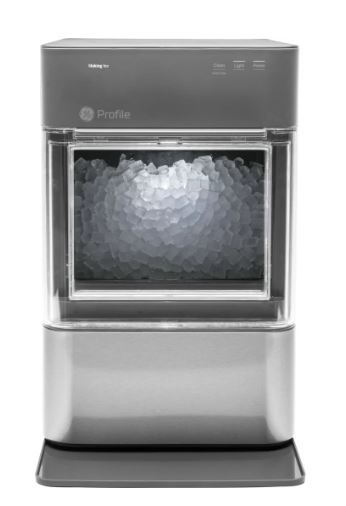 Photo 1 of (READ FULL POST) GE Profile Opal 1.0 with 0.75 Gallon Tank, Chewable Crunchable Countertop Nugget Ice Maker, Scoop included, 38 lbs in 24 hours, Pellet Ice Machine with WiFi & Smart Connected, Stainless Steel Opal 2.0 + Side Tank Stainless Steel