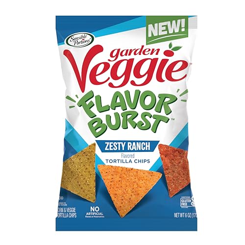 Photo 1 of - Sensible Portions Garden Veggie Flavor Burst Tortilla Chips Ranch - 6oz 6 pack 
