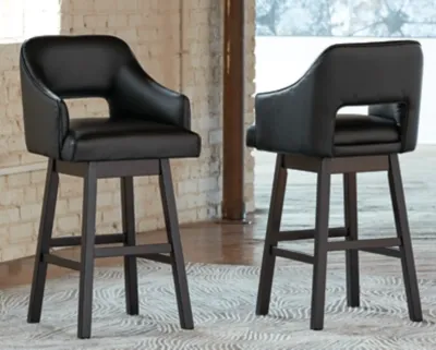 Photo 1 of ***SEE NOTES*** 
Tallenger Bar Height Bar Stool with Open Contoured Back (Set of 2)
