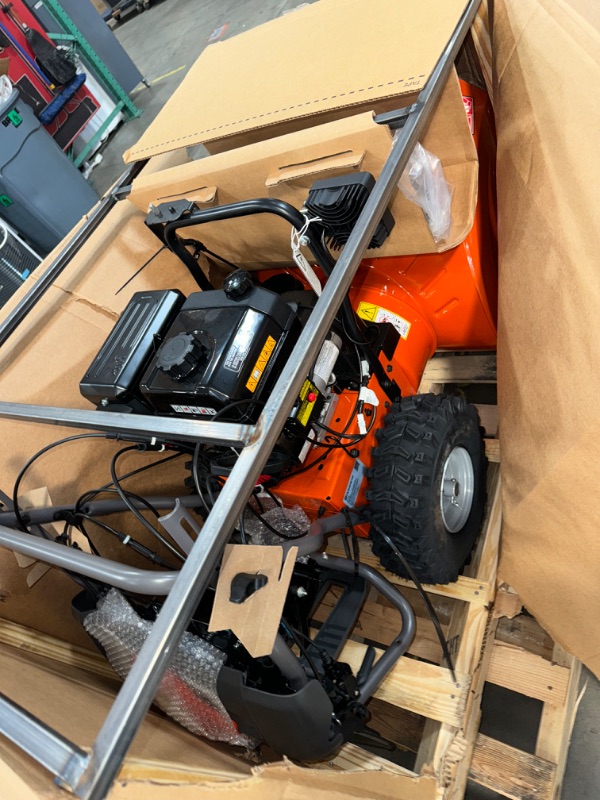 Photo 3 of *UNABLE TO TEST**Husqvarna ST224 Snow Blower, 212-cc 5.9-HP, 24-Inch Snow Thrower, Friction Disc Transmission, Two Stage with Push Button Electric Start and Power Steering, Orange