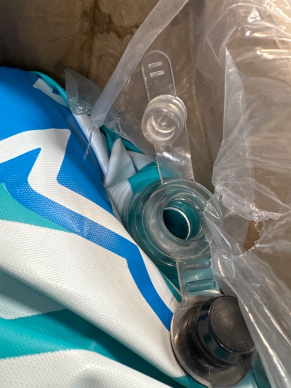Photo 1 of *UNKNOWN OF ANY HOLES/DAMAGE** WOW Sports - Wiggler Sprinkler Inflatable Slide - White & Teal Pool Waterslide for Backyard Parties - Fun for Adults & Kids - Garden Hose Attachment for Sprinkler